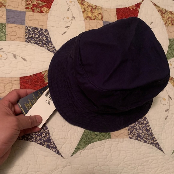 Polo: Bear cotton twill bucket hat. - Picture 8 of 10